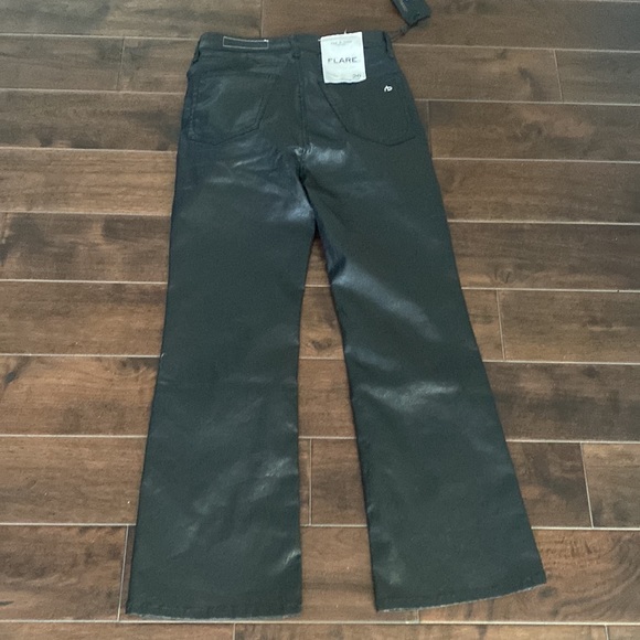 Rag n bone Casey high rise coated ankle flare az28 nwt black NEW - Picture 11 of 11